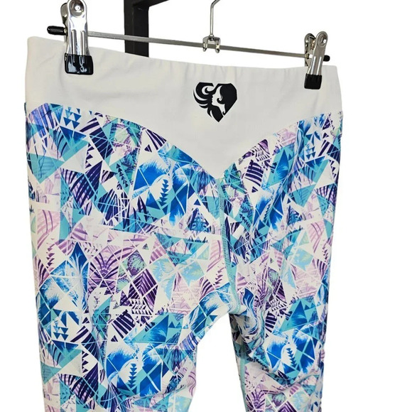 Womens Best Pattern V Back Leggings Size Small - Picture 3 of 8